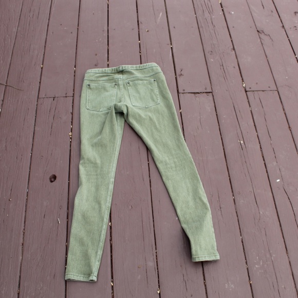 Green jeggings - Picture 2 of 2